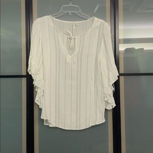 White Flowy Blouse